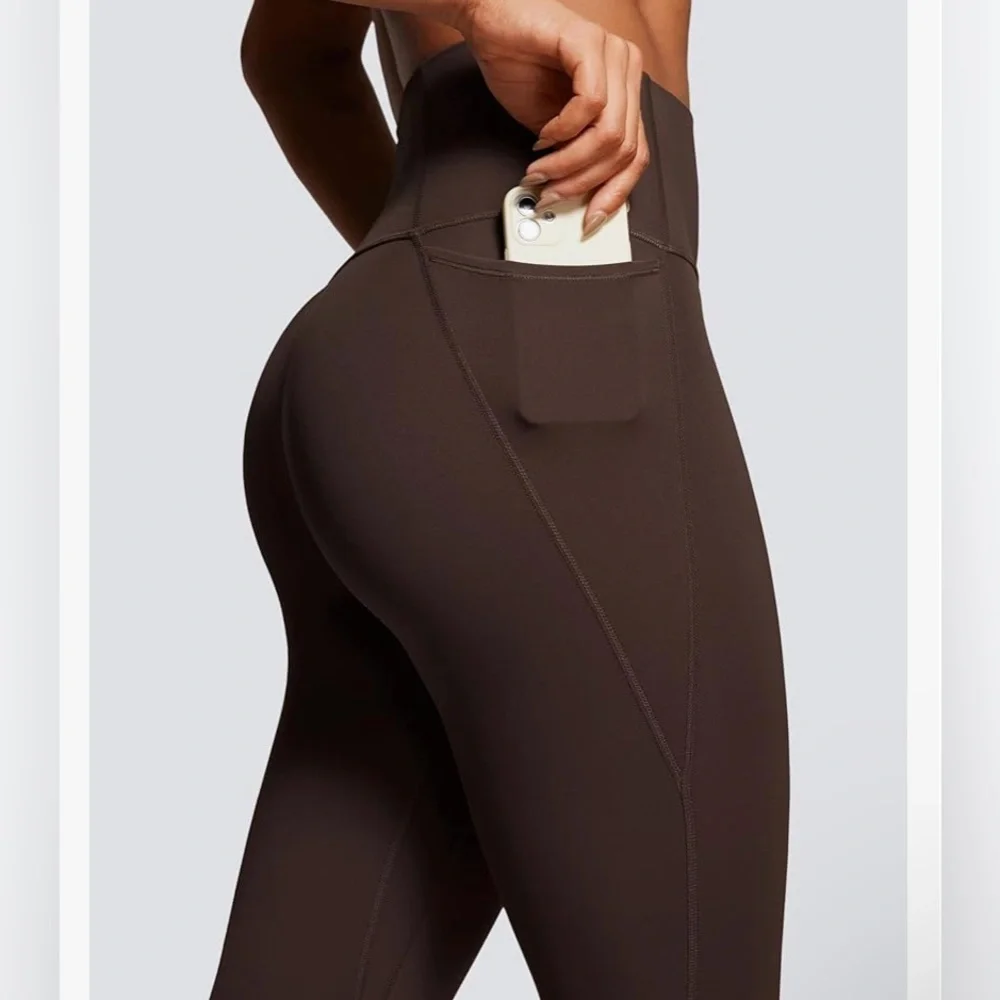CRZ YOGA Womens Butterluxe Workout Leggings - Brown - Picture 3 of 8